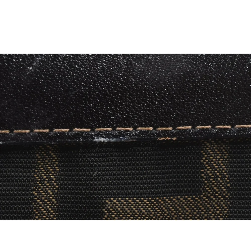 Authentic FENDI Zucca Clutch Nylon &  Leather clutch - Picture 5 of 9